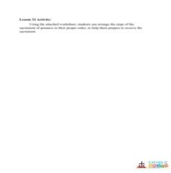 How to Make a Good Confession -  Activity - Grades 6-8